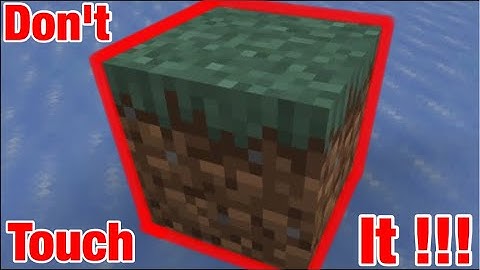 If I touch a grass block in Minecraft the video ends
