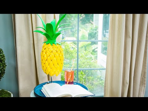 Video: How To Make A Pineapple Lampshade?