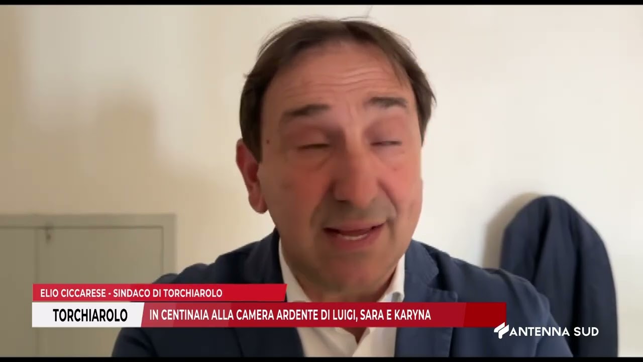 05 MAGGIO 2025   TORCHIAROLO BR    IN CENTINAIA ALLA CAMERA ARDENTE DI LUIGI, SARA E KARYNA