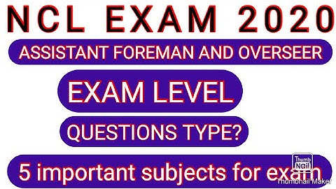 NCL EXAM LEVEL | 5 IMPORTANT SUBJECTS |