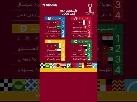 مجموعات نارية في قرعة كأس العرب 2025