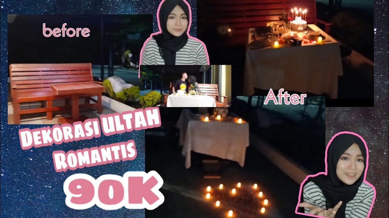 TUTORIAL DEKORASI  ULANG TAHUN ROMANTIS  DENGAN BUDGET 90K 