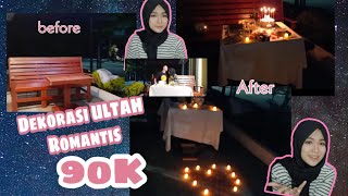 TUTORIAL DEKORASI ULANG TAHUN ROMANTIS DENGAN BUDGET 90K an
