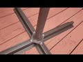 wikiwiki 10ft Patio Umbrella with Base Included, Outdoor Offset Cantilever Umbrella with Sandbag Bas