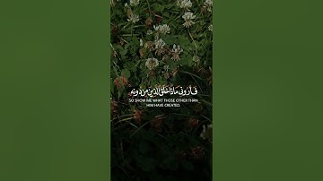هذا خلق الله sourate Luqman Verset 11 سورة لقمان آية ١١ #coran #القرآن_الكريم #المصحف