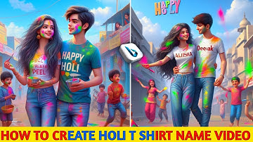 Happy holi ai photo editing 2024 | happy holi ai image kaise banaye | bing image creator tutorial