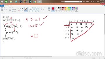 38  -  ( Nested for loop - Patterns - 4) - استخدام الحلقة التكرارية في الاشكال || C درس برمجة لغة ||