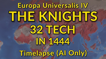 EU4 but The Knights have 32 Tech in 1444 | AI Timelapse