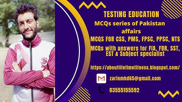 MCQs for Test Preparation | Most repeated MCQs of Pakistan Affairs | MCQs of 1962 Constitution