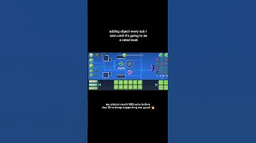 Day 6 : adding block each sub I earn #building #geometrydash #mathmap