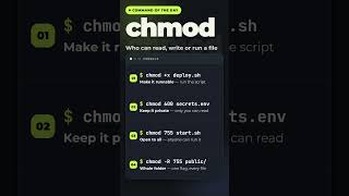 Linux chmod in 10 seconds: who can read, write and run a file  #bash #linux #linuxcommands