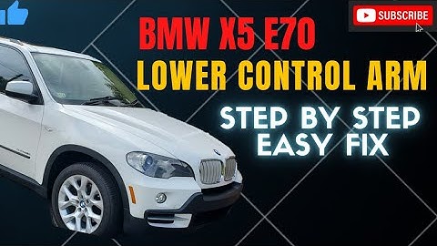 HOW TO REPLACE Lower Control Arm BMW X5  Suspension Noise and Movement Fix Step by Step