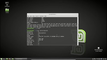 Find your CPU model/version in Linux Mint 18