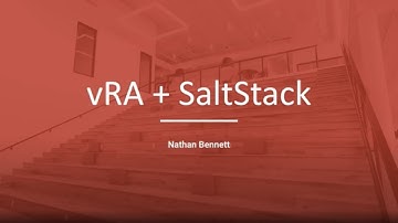 Sterling - vRealize Automation and SaltStack
