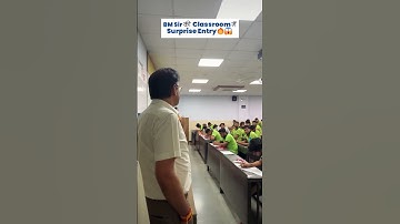 BM Sir की Classroom में Surprise Entry 💯🔥😍 #ALLENClassroomVibes #BMSirClassVisit #allenkota #bmsir