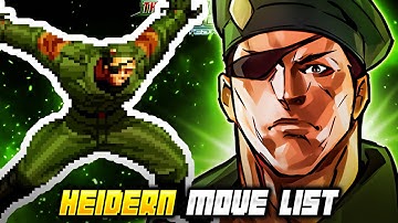 HEIDERN MOVE LIST - The King of Fighters 2002 Unlimited Match (KOF2002)
