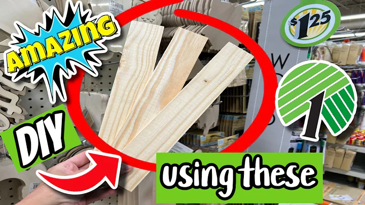 AMAZING *NEW* HACK using $1 Crafters Square Wood C...