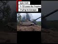 Epic Fail: T-72 Loses its Tracks Trying to Escape #shorts #tank #танк #t72 #т72 #like #subscribe