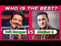 Udit Narayan Vs Abhijeet Bhattacharya _ 90&#39;s best singer _ comparison with battle voice.