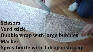 Cheap bubble wrap is effective way to insulate your windows and save heat without spending all day