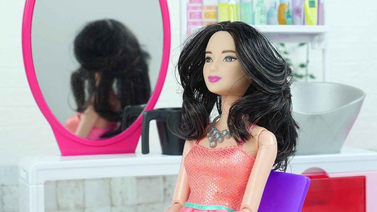 Black haired barbie