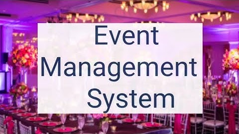 Informatics practices project/Event management /class 11 and 12