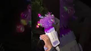 Automatic Electric Bubble Gun for Kids – 10-Hole Handheld Bubble Machine with Light