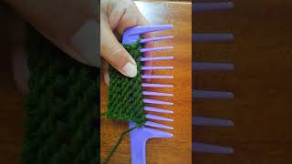 HOW TO COMB KNIT AND CAST OFF STITCHES screenshot 3