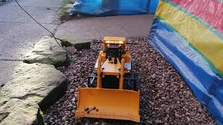 1987 New Bright RC Cat D10N pushing gravel