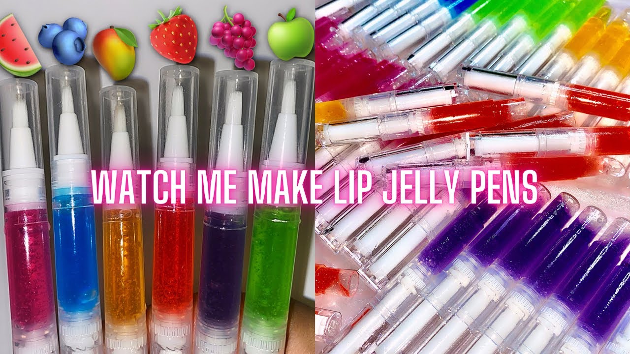 DIY: Fruity Lip Jelly Pens😋🍓 Watch Me Make Fruit Lip Jelly Pens