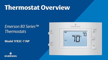 80 Series - 1F83C-11NP - Thermostat Overview