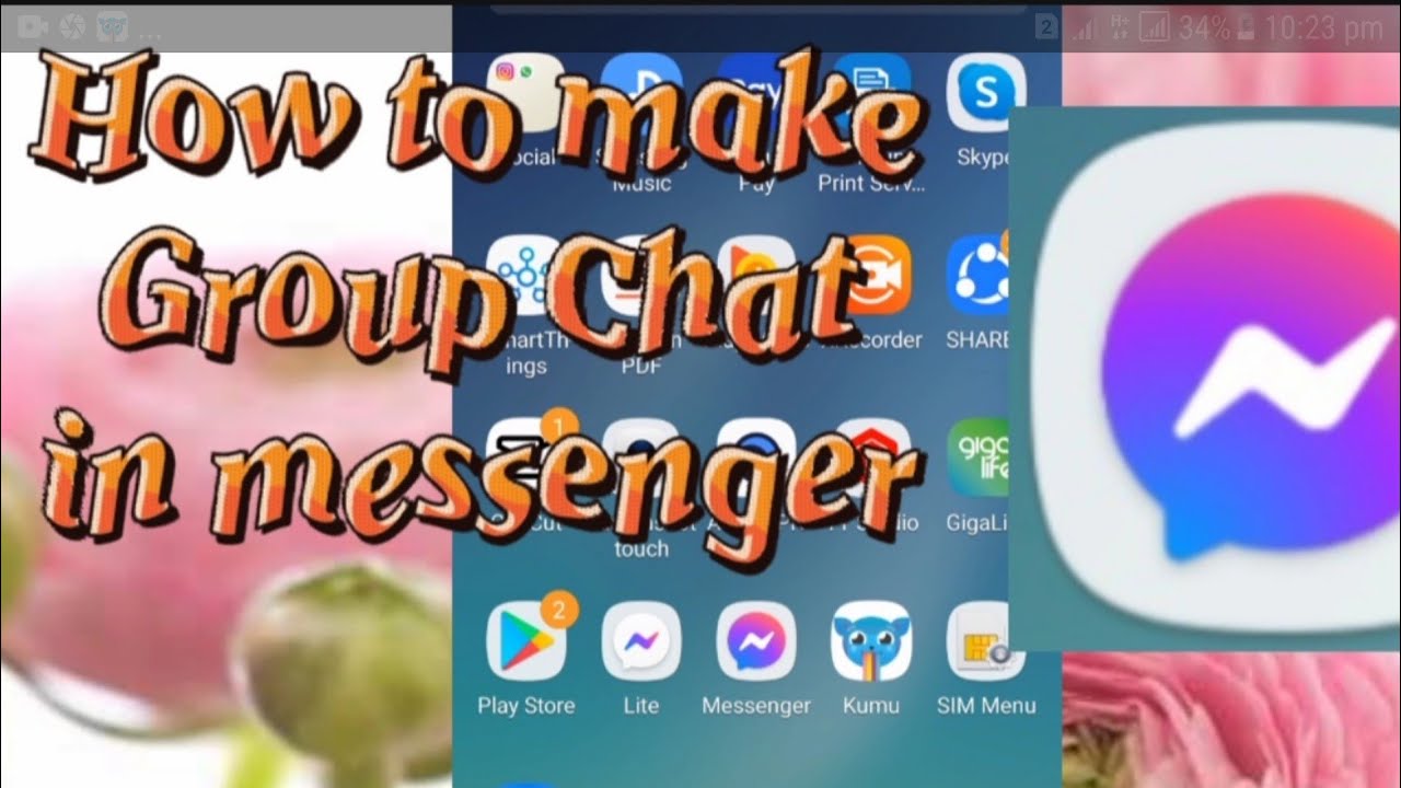 How to create Group Chat on MessengerTripleJTv123 YouTube