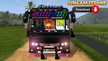 SINGAM Zedone Bus Mod In Bus Simulator Indonesia - Bussid Bus Mod - Bussid Car Mod - Bussid