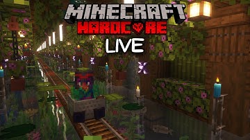 Building a Lush Cave Center In Hardcore Minecraft