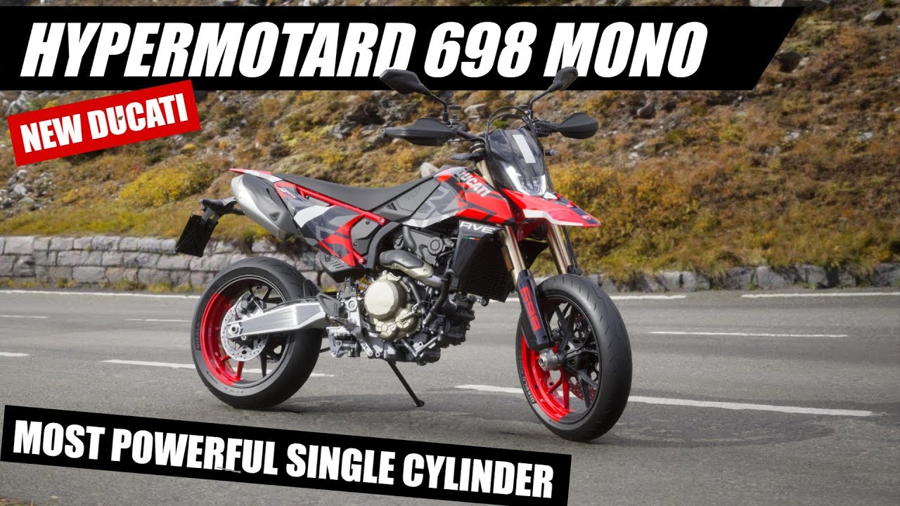 2024 Ducati Hypermotard 698 Mono The Most Powerful Single Cylinder 