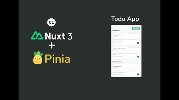 Todo app using Nuxt 3 + Pinia #part1