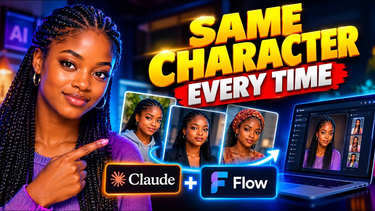 Obejrzyj Create AI Images With the Same Character Every Time | Claude AI + Flow AI Tutorial w YouTube Obejrzyj Create AI Images With the Same Character Every Time | Claude AI + Flow AI Tutorial w YouTube