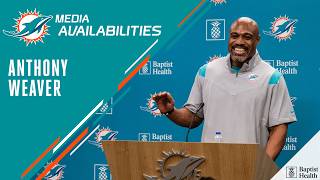 Defensive Coordinator Anthony Weaver meets with the media | Miami Dolphins