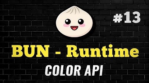 #13 - Color API | Complete Bun Course 🔥 | Node JS | JavaScript | Bun | Hono | Deno #coding