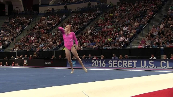 Alyssa Baumann - Floor Exercise - 2016 Secret U.S....