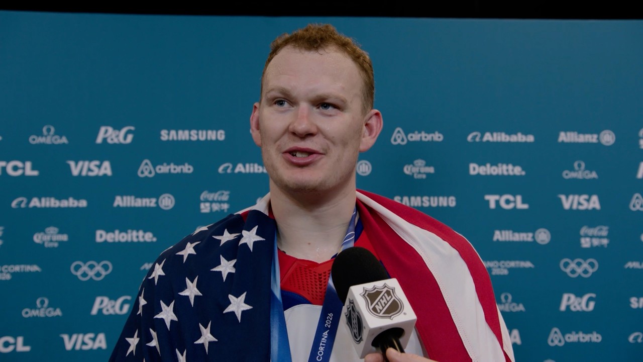 Brady Tkachuk on winning Gold for the USA