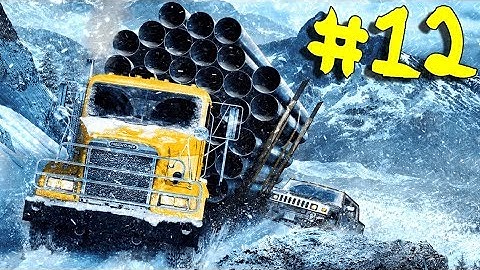 SnowRunner - Walkthrough - Part 12 - Mountain Bridge (PC HD) [1080p60FPS]