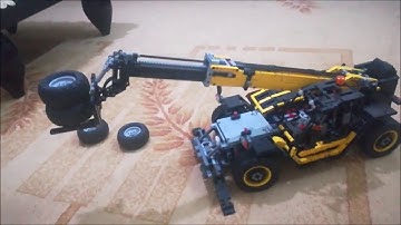 LEGO Technic Lipko Telehandler RC Mod in Action!