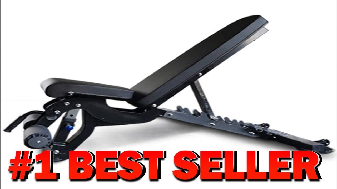 Full Body Adjustable Foldable Workout Bench 990 Lbs Flat Incline Decline Utility Weight - B0DWFP56X6