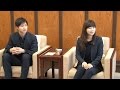 卓球・福原愛選手が夫婦で知事訪問・愛媛新聞