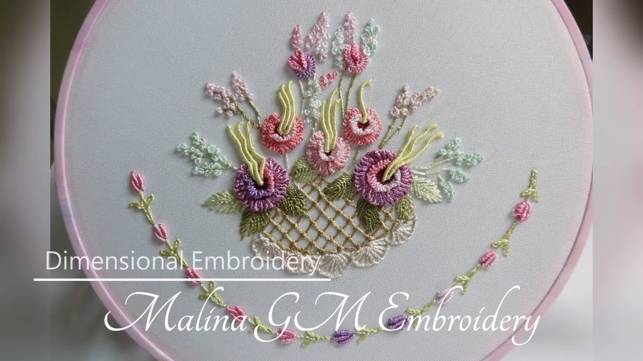 Цветочная вышивка: Дизайн для вышивки скатерти