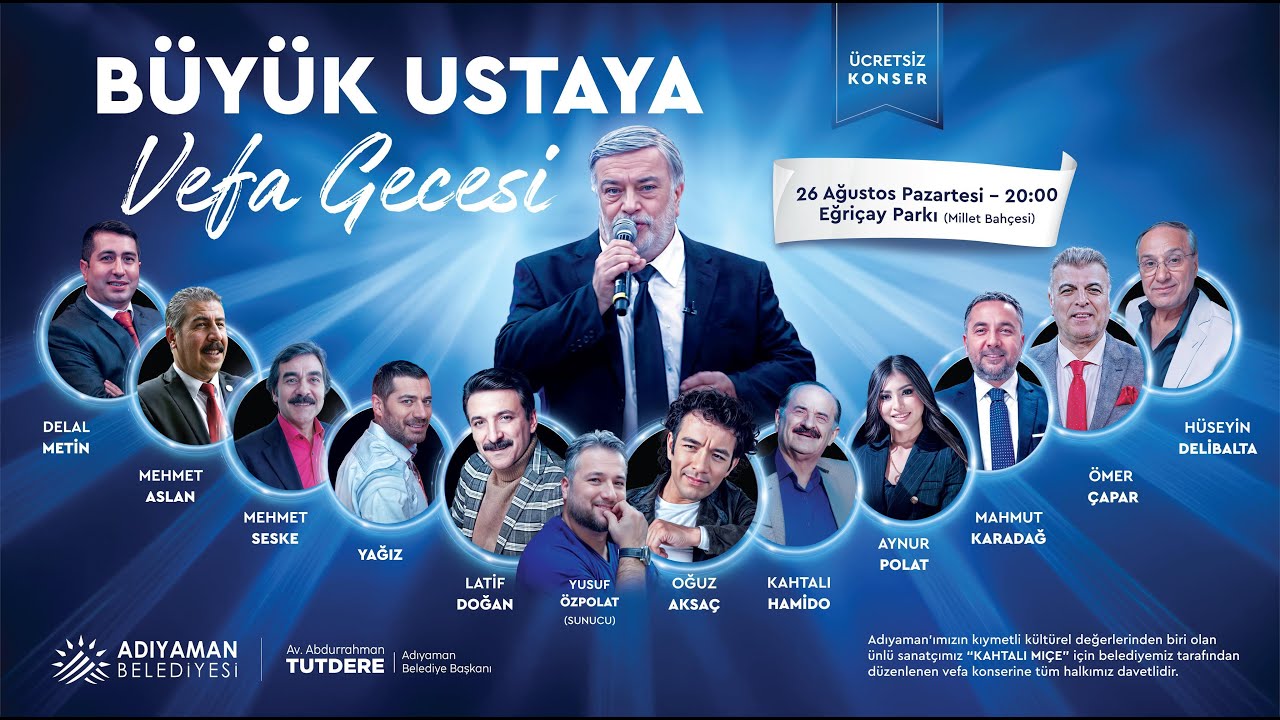 Kahtalı Mıçe İçin Düzenlediğimiz Ustaya Vefa Gecesi Konseri