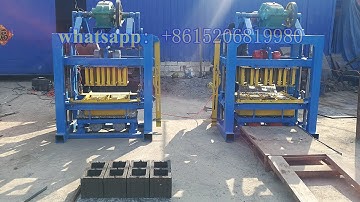 qtj4-40 simple manual cement concrete hollow block making machine price for building bricks blocks