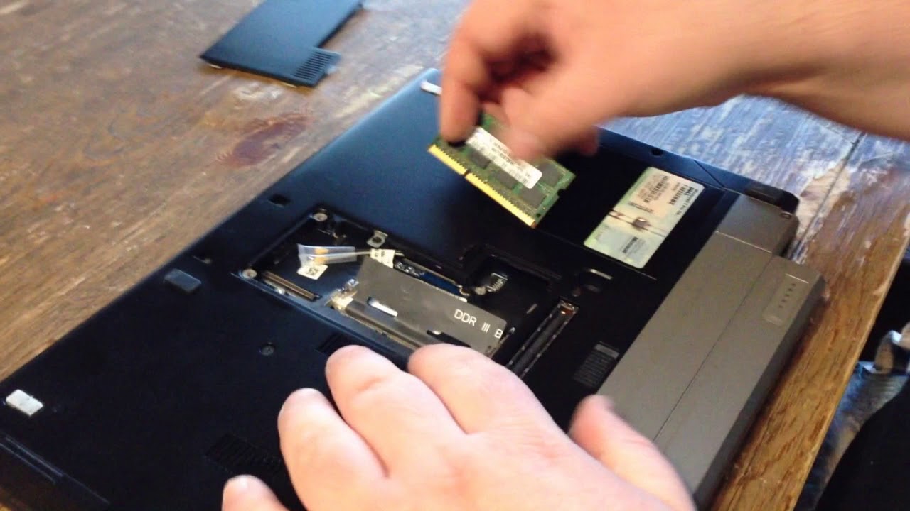 How To Remove And Install New Memory Ram In A Dell Latitude E4300 Youtube