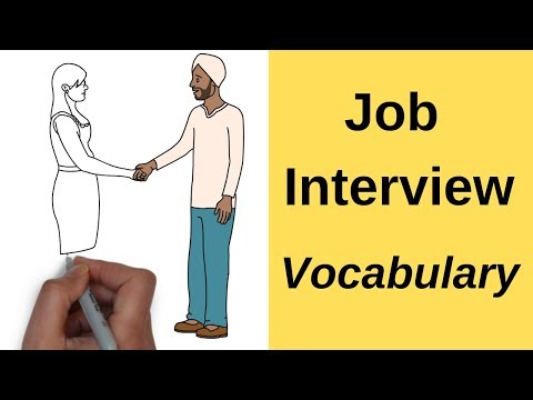 Job Interview Vocabulary (business English = success!)